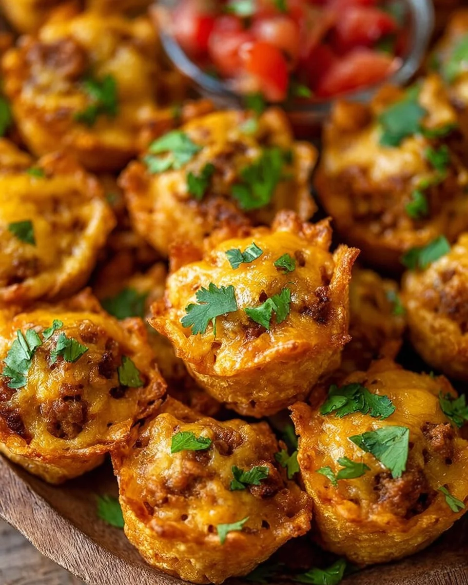 Delicious Taco Ranch Bites served on a platter with dipping sauce.