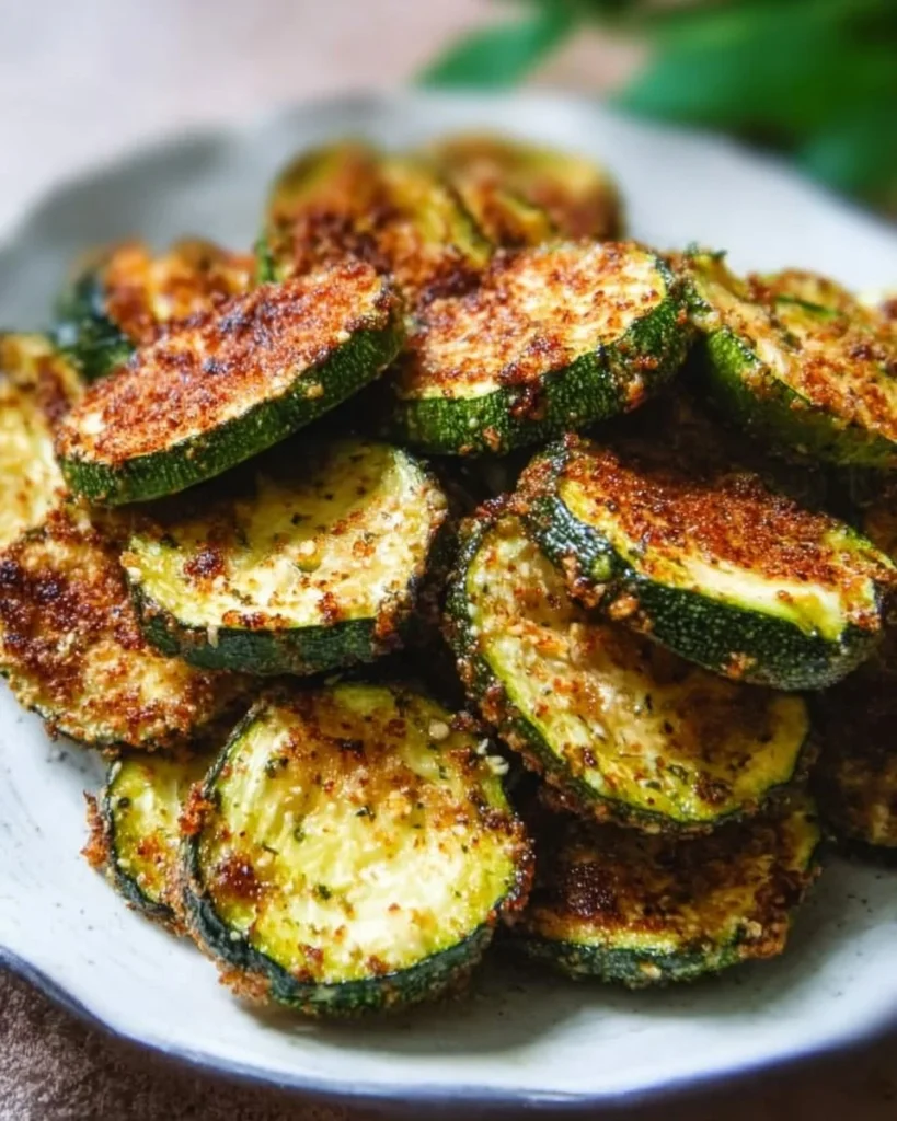 Air fryer gluten free zucchini dish, low carb and healthy recipe.