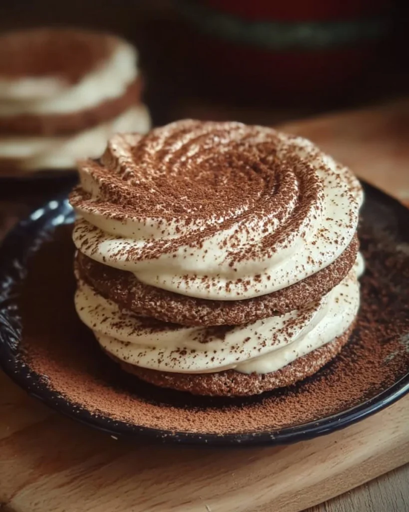 Delicious tiramisu cookies with layers of coffee flavor and creamy goodness