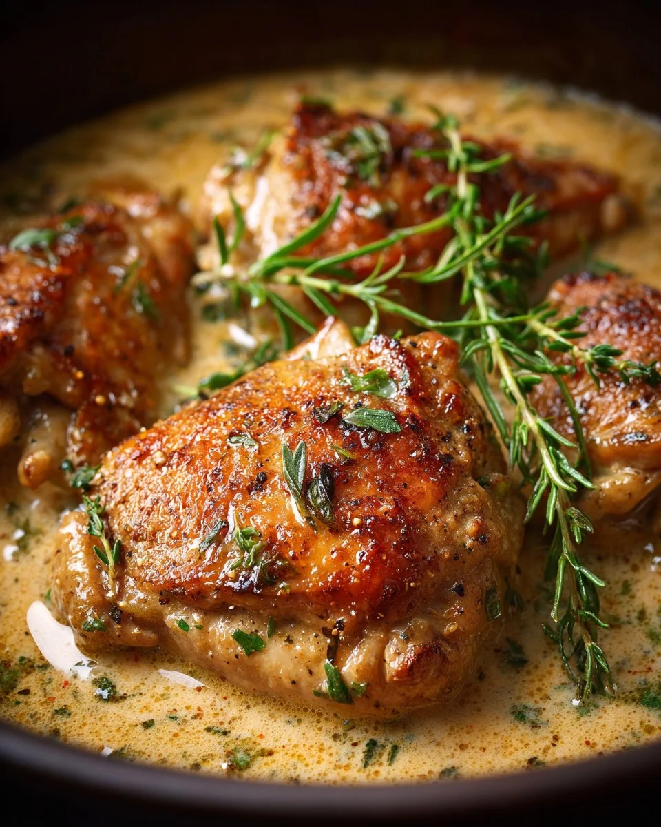 Cozy Creamy Crock Pot Chicken (No Wine)