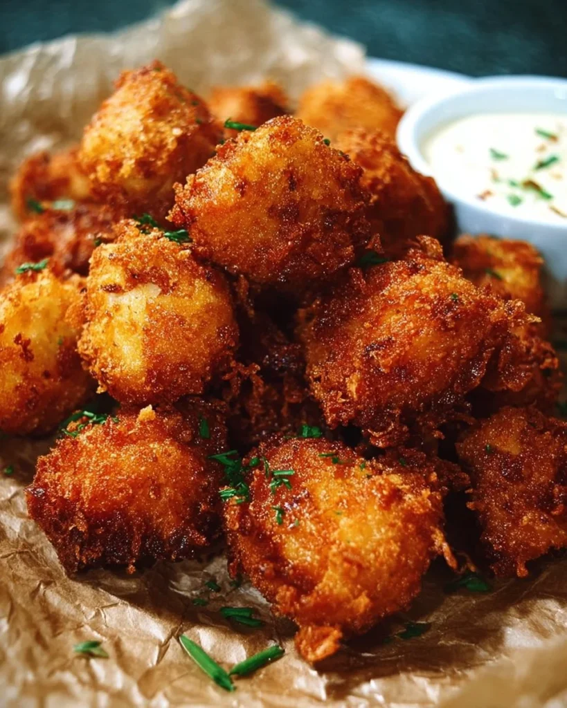 Delicious crispy fried mushrooms served as a perfect game day snack