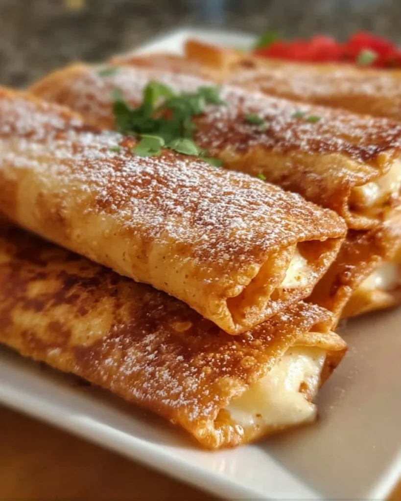 Crispy oven-baked beef taquitos served with salsa and guacamole