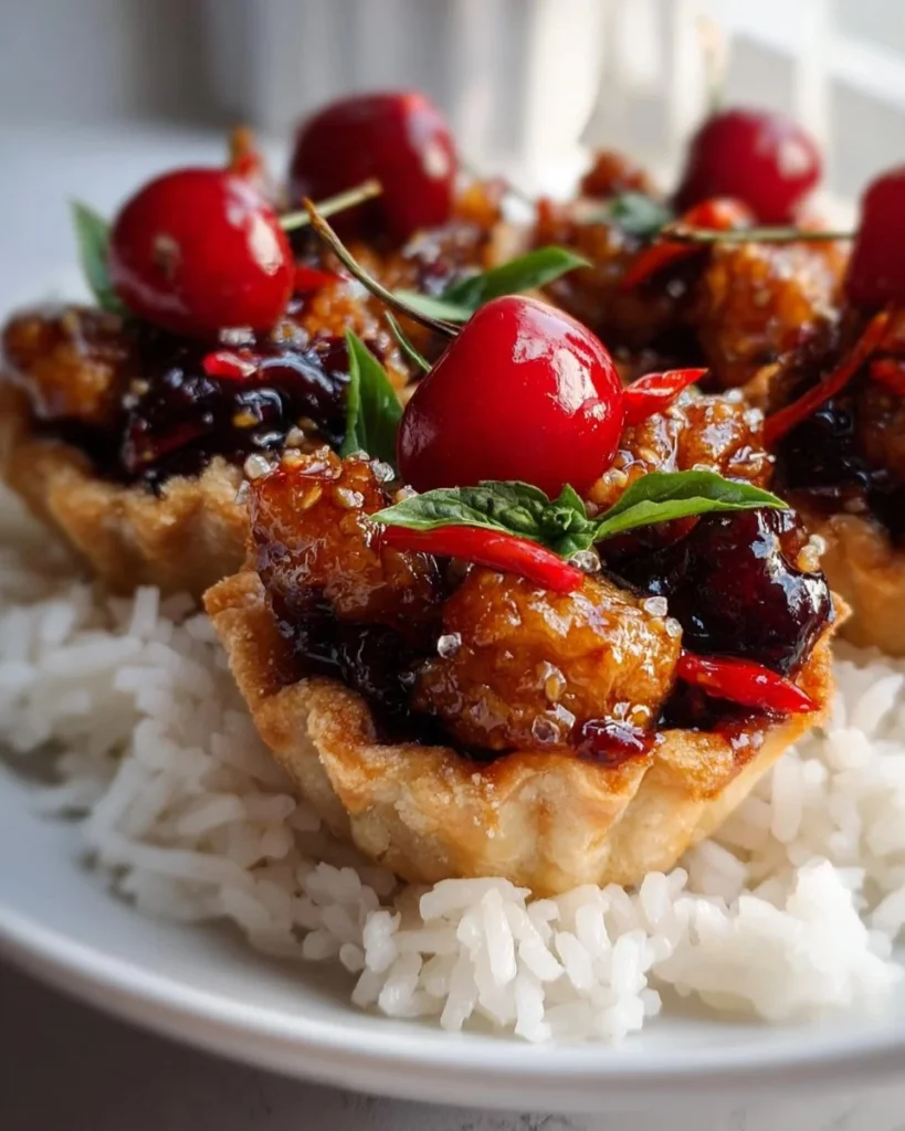 Easy cherry pie bites with flaky crust and sweet cherry filling