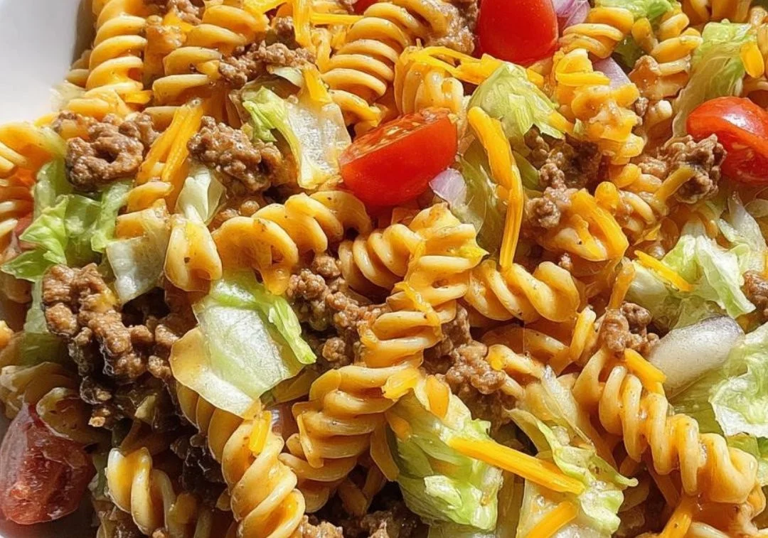 Halal Big Mac-Style Pasta Salad