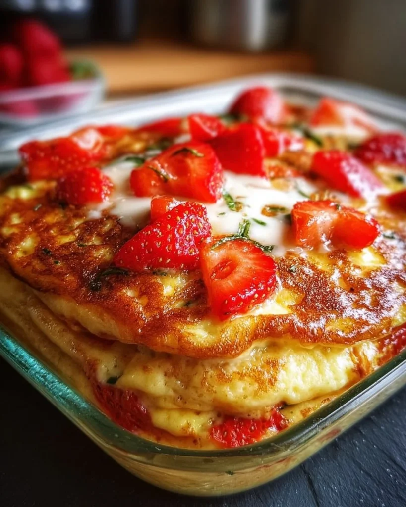Hearty high-protein cottage cheese veggie bake dish