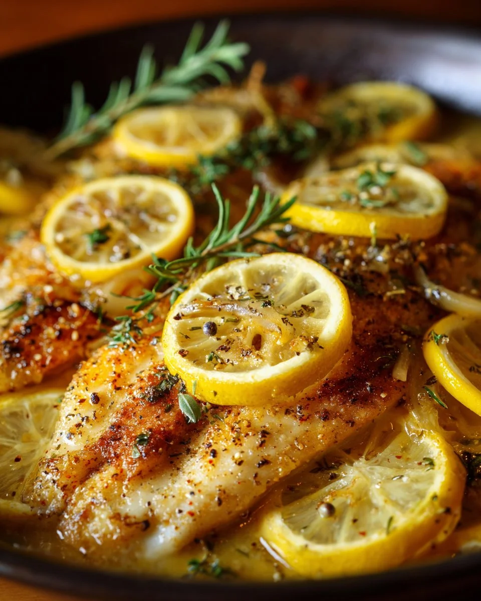 Lemon Butter Baked Tilapia