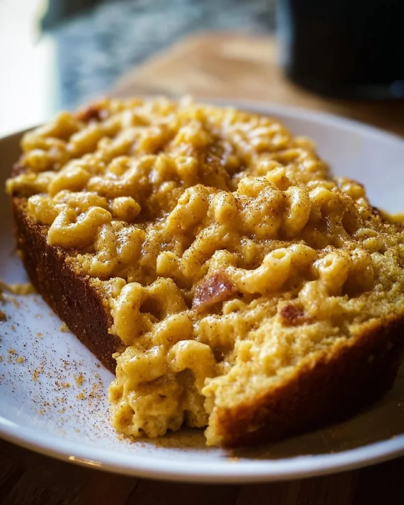 Bowl of Paula Deen's slow cooker mac and cheese topped with fresh herbs