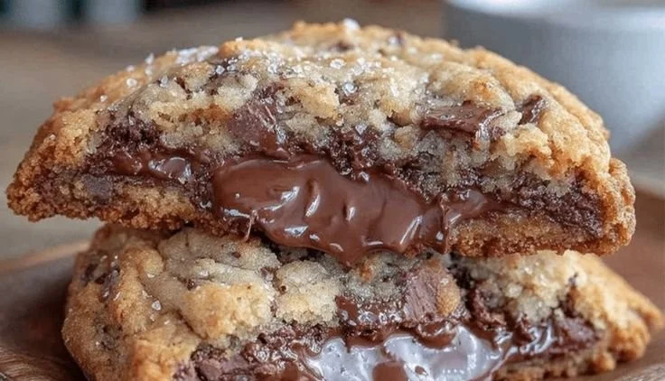 Savory chunky chocolate chip cookies fresh out of the oven
