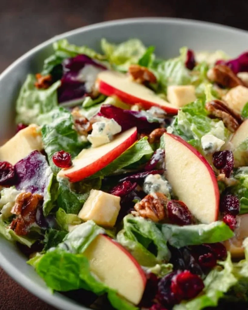 Delicious Honeycrisp Salad with crisp apples and fresh greens