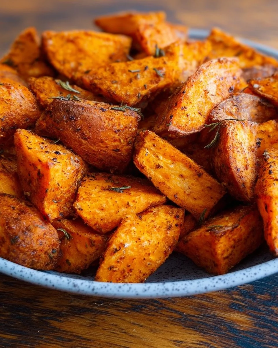 Best Damn Air Fryer Roasted Sweet Potatoes