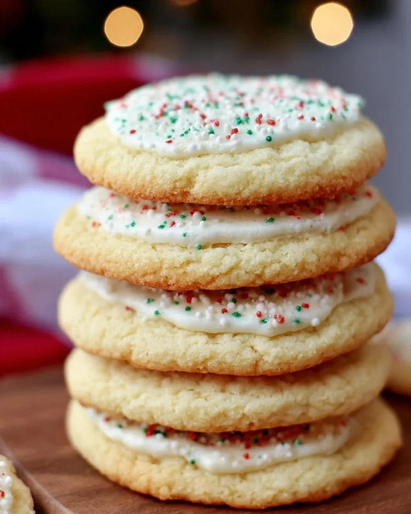 Big Soft Sugar Cookies fresh out of the oven, ready to enjoy.