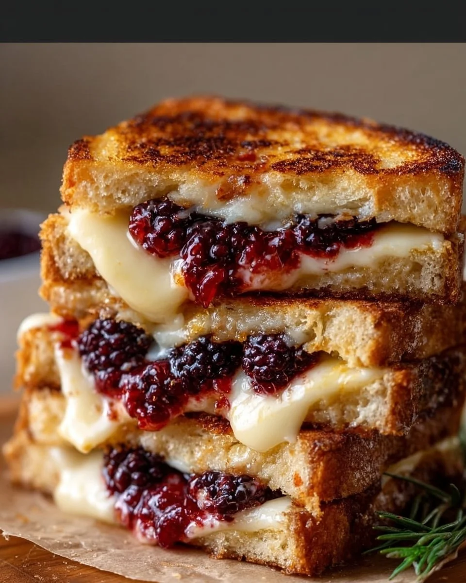 Brie Blackberry Grilled Cheese