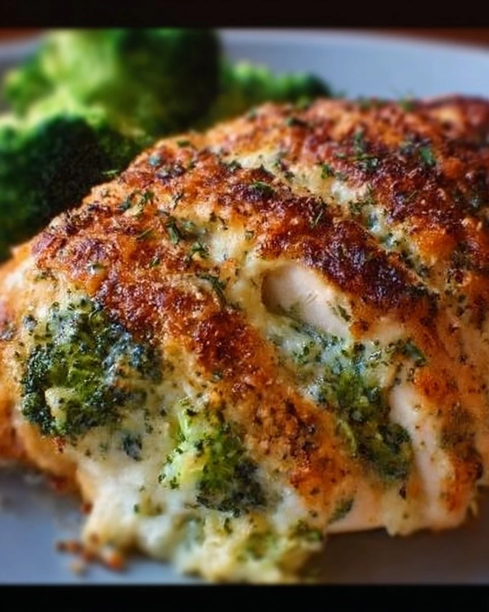 Broccoli and Cheese Stuffed Chicken Breast
