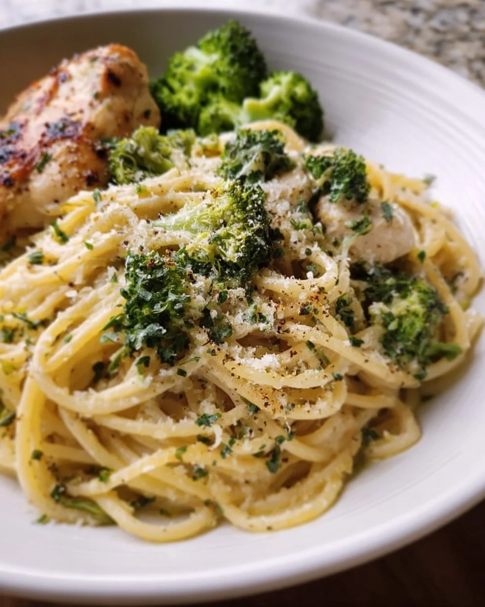 Broccoli Chicken Spaghetti Pasta