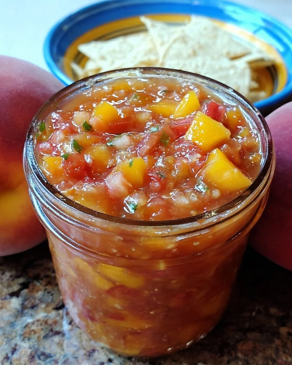 Canned Peach Salsa
