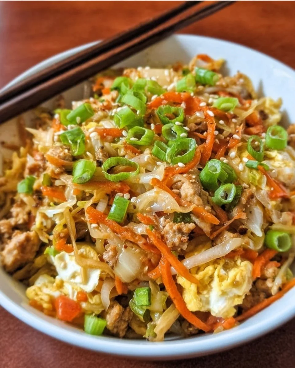 Chicken Egg Roll Bowls