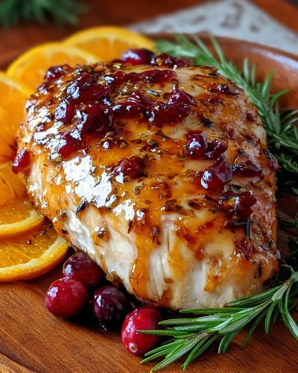 Cranberry Orange Glazed Turkey Breast