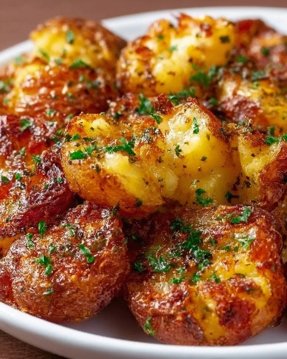 Crispy Smashed Red Potatoes