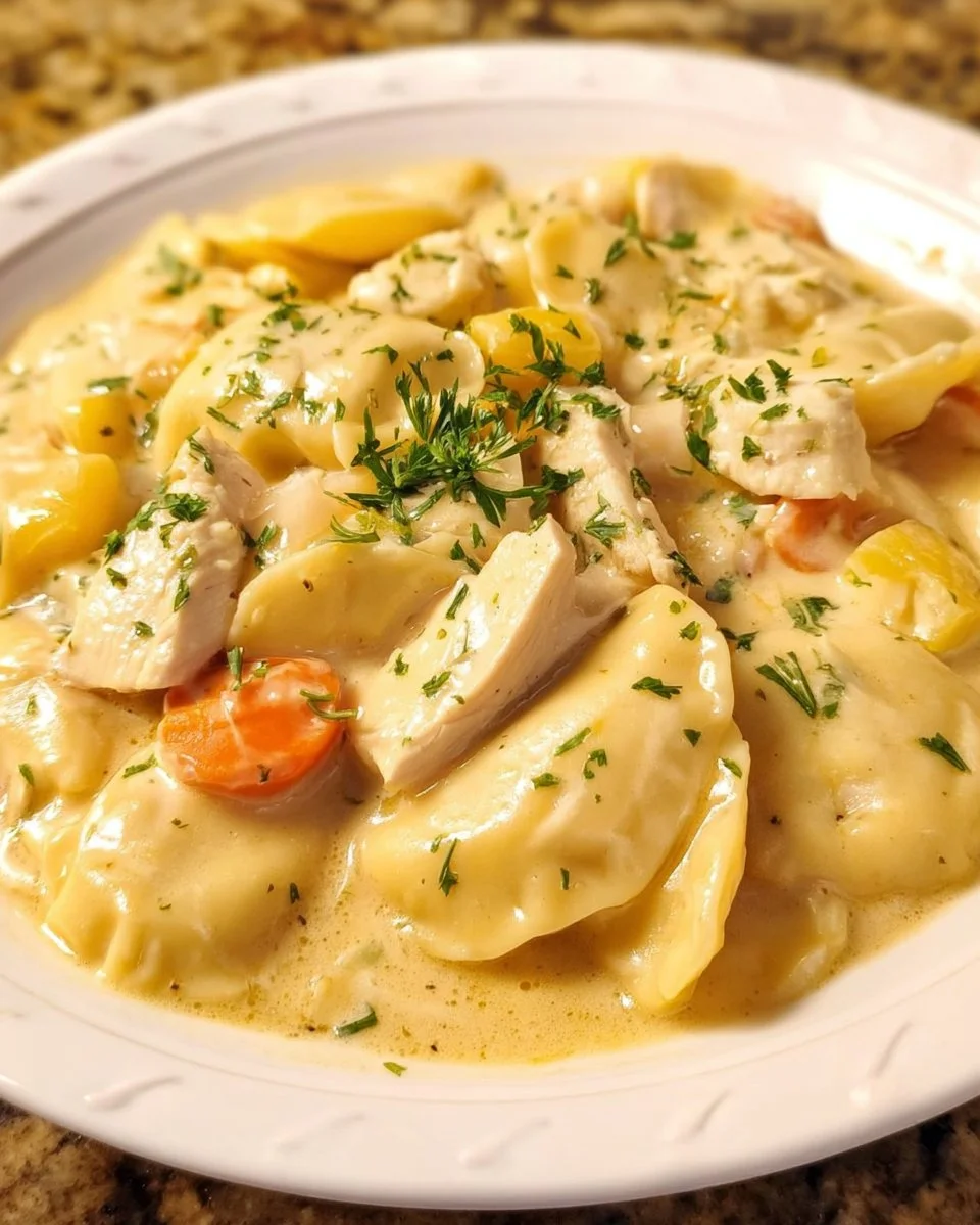 Crock Pot Chicken Pierogi Stew