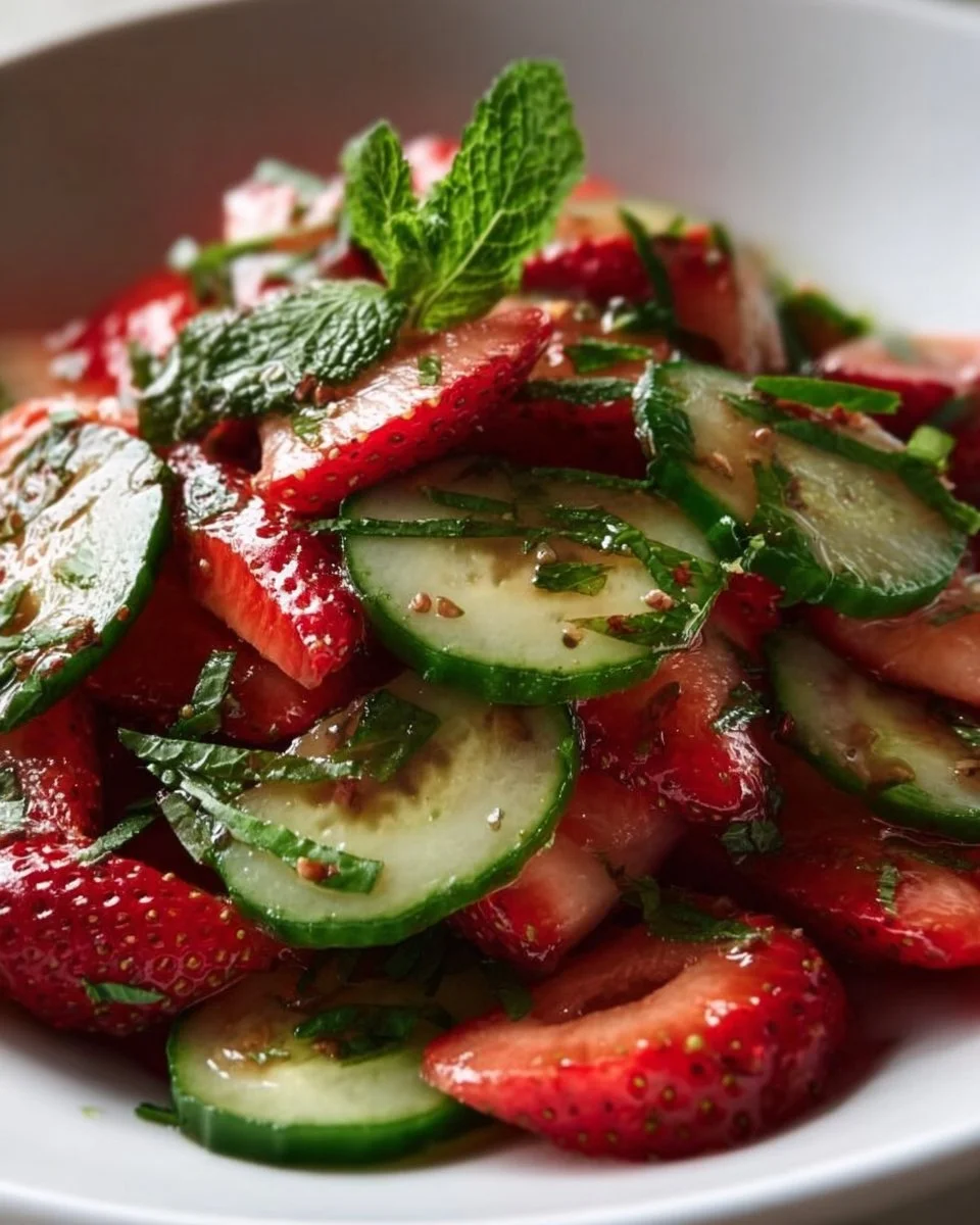 Cucumber Strawberry Salad