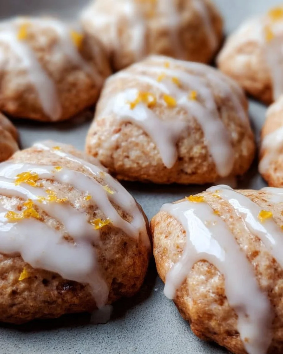Glazed Little Orange Cookies with Cinnamon & Cloves