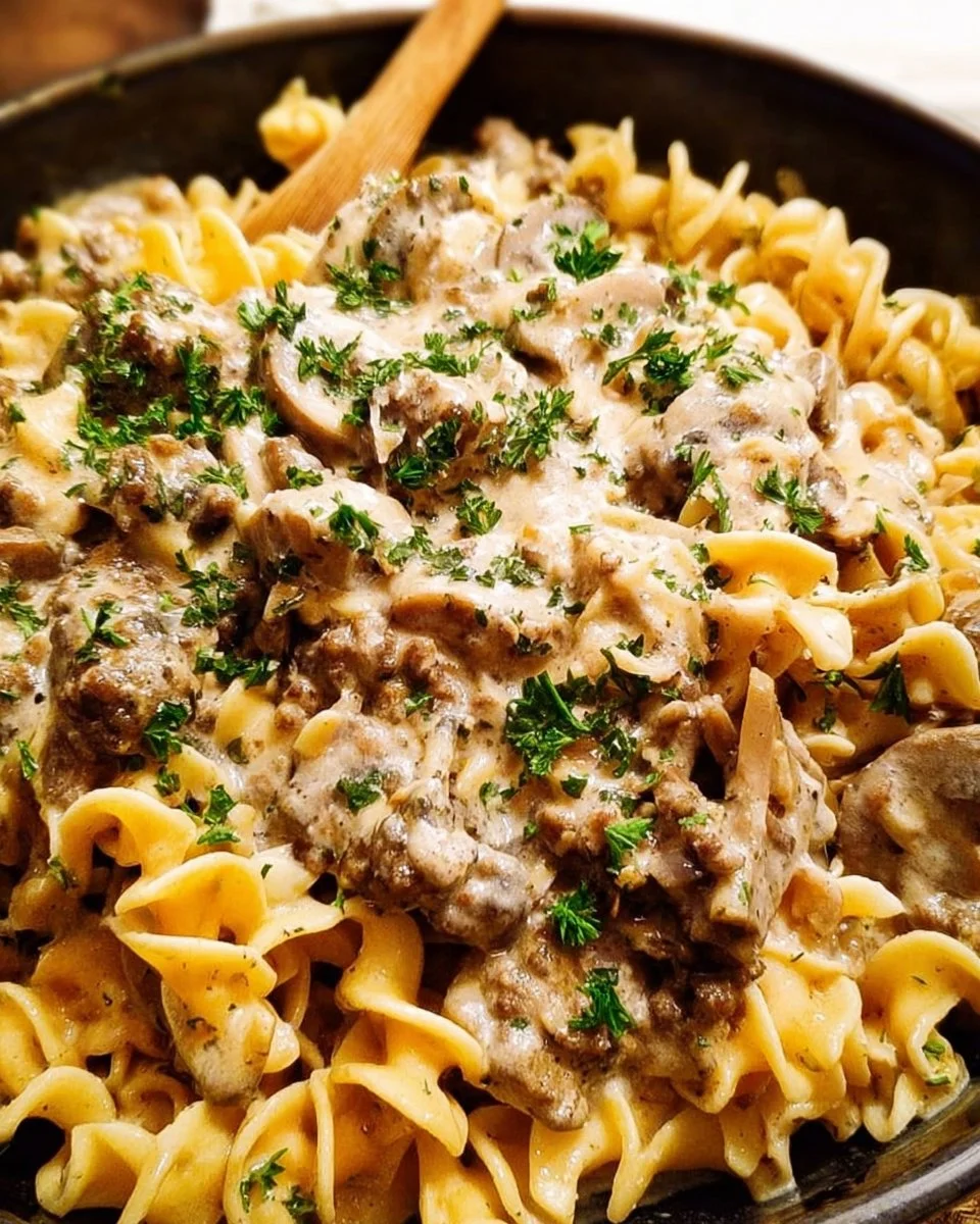 Ground Beef Stroganoff