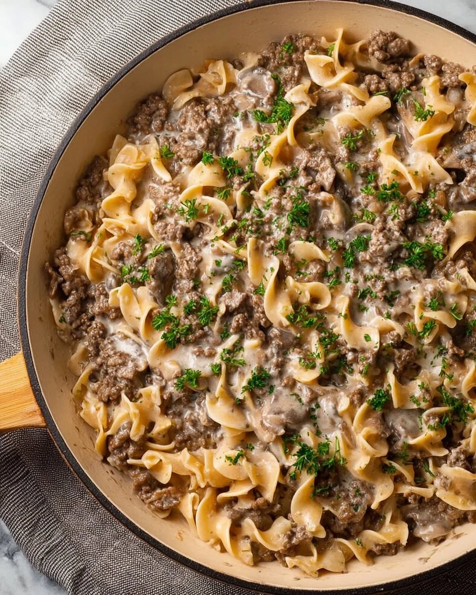 Ground Beef Stroganoff