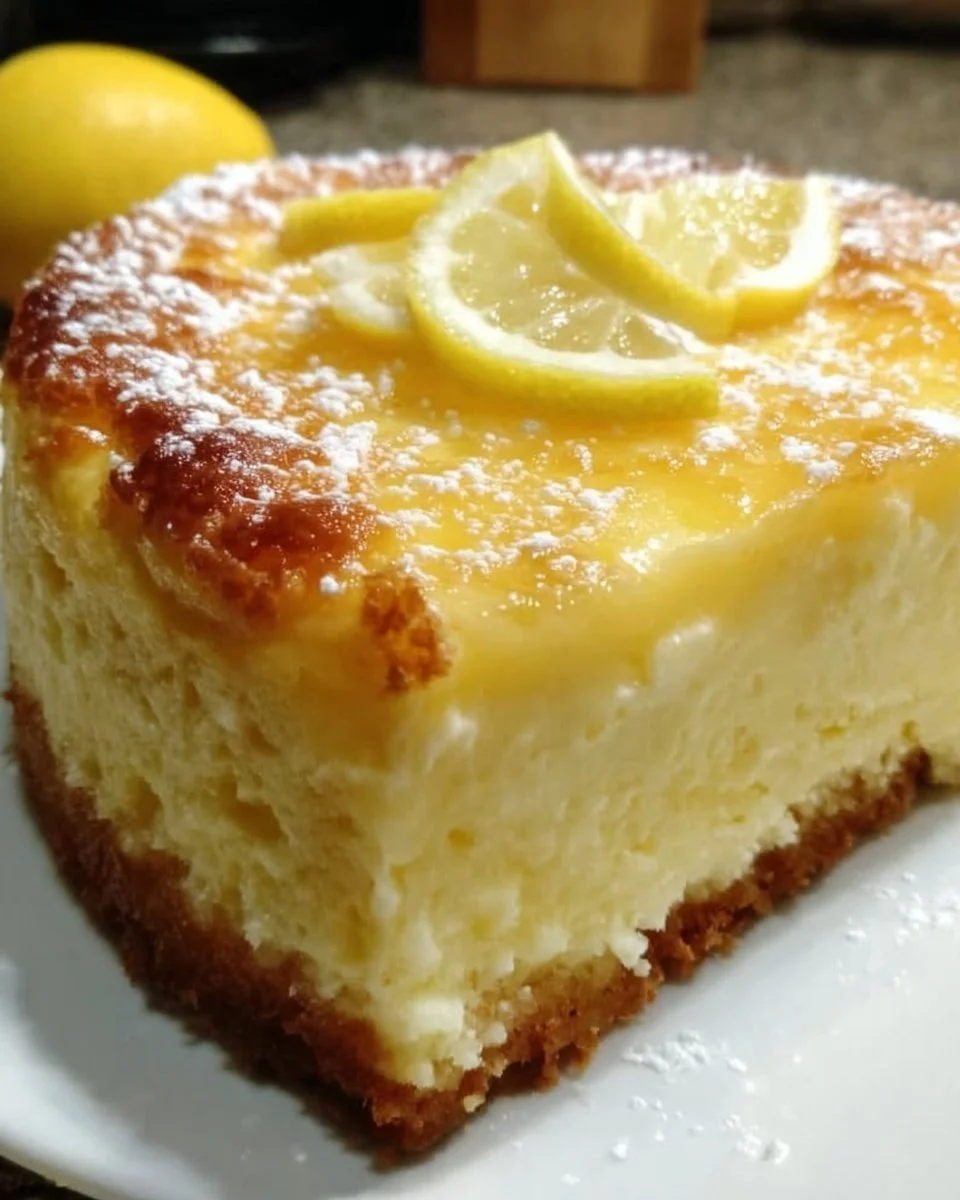 Irresistible Lemon Custard Cake