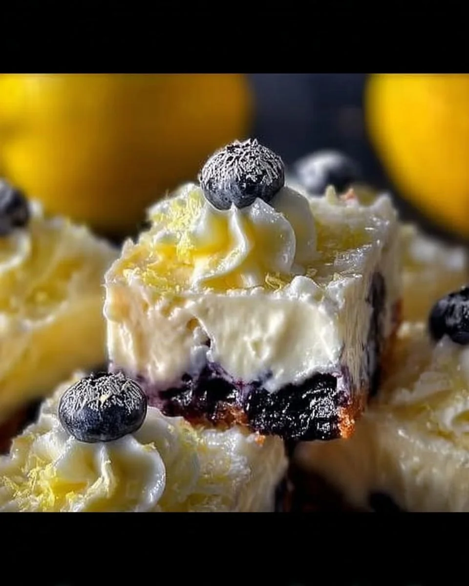 Lemon Blueberry Cheesecake Bars