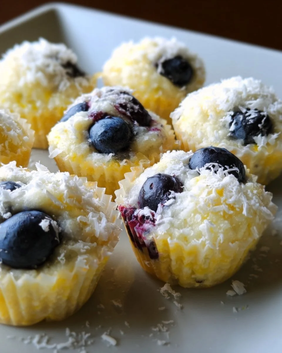 Lemon Blueberry Cottage Cheese Protein Bites