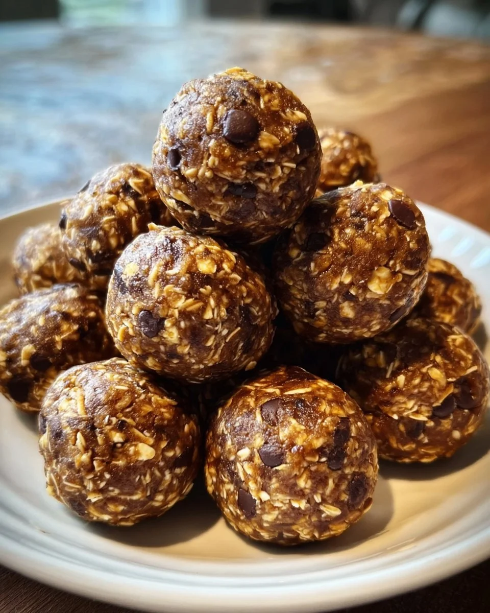No-Bake Chocolate Peanut Butter Protein Balls