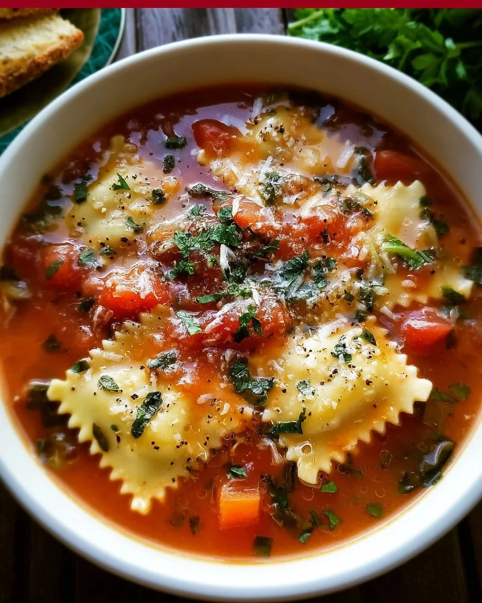 Quick + Easy Ravioli Soup