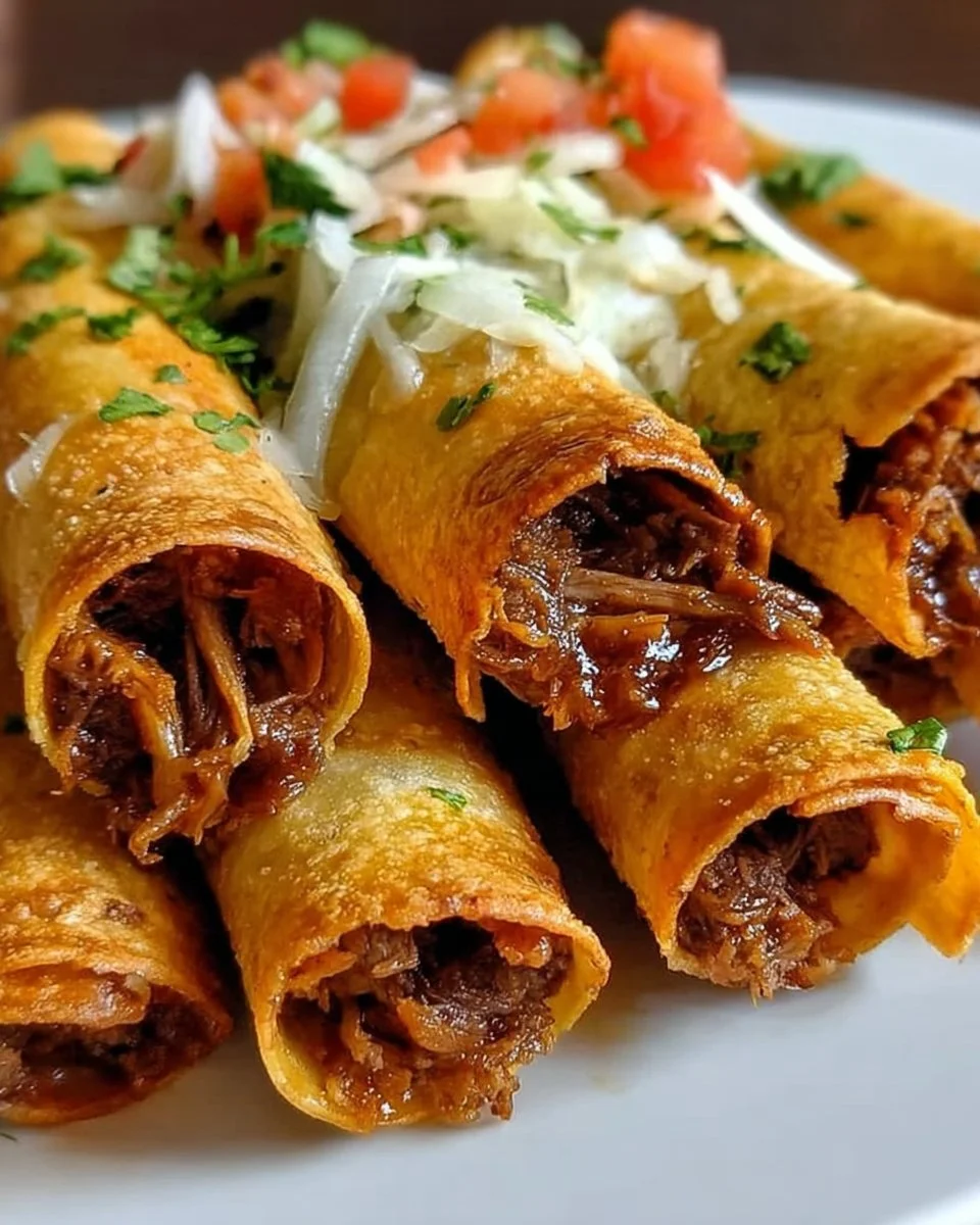 Shredded Beef Taquitos