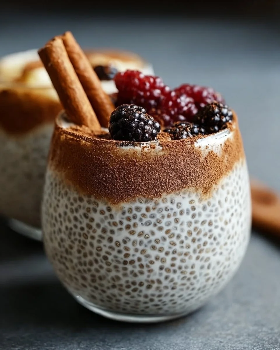 Vanilla Chia Pudding with Cinnamon