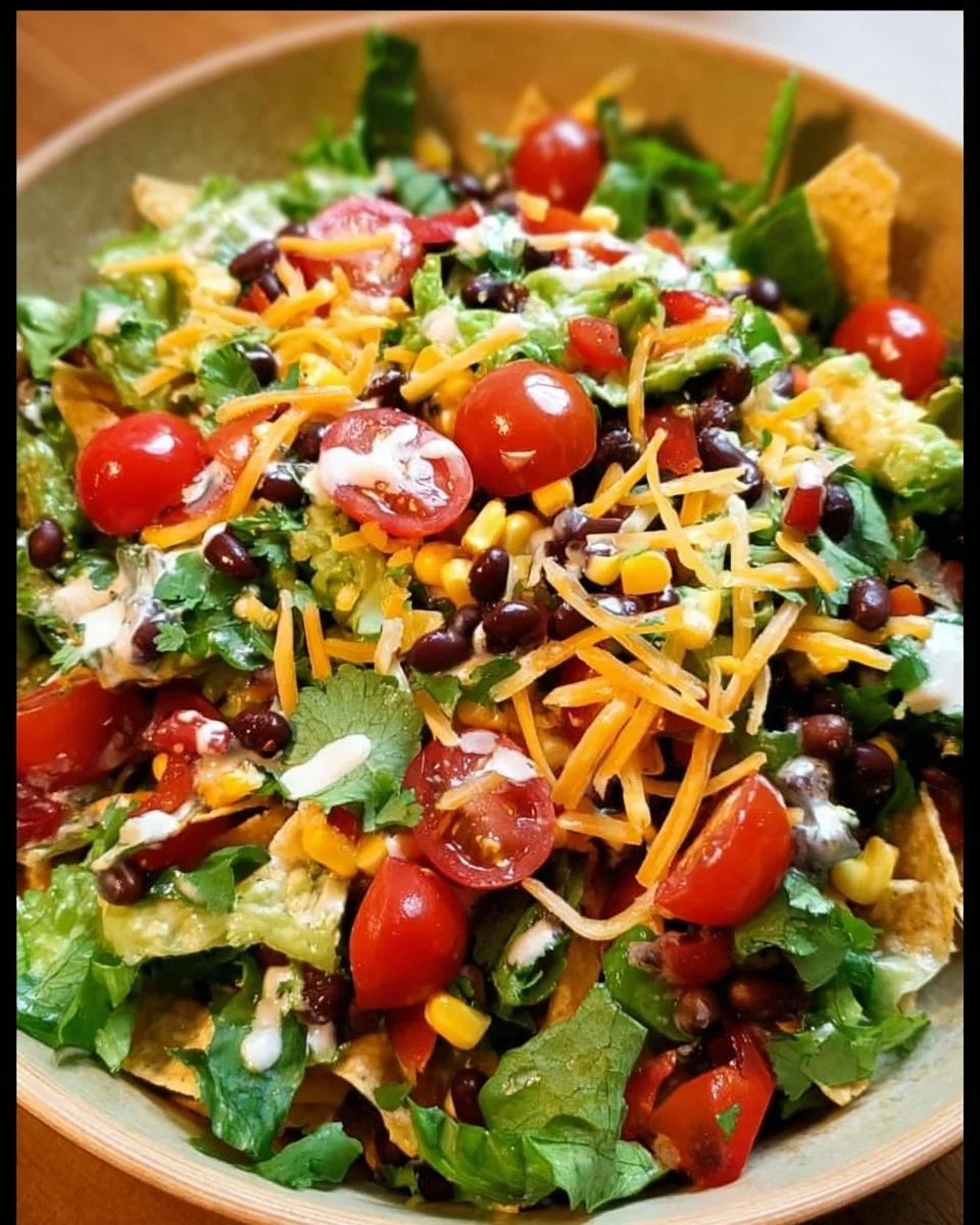 Vegetarian Black Bean Taco Salad