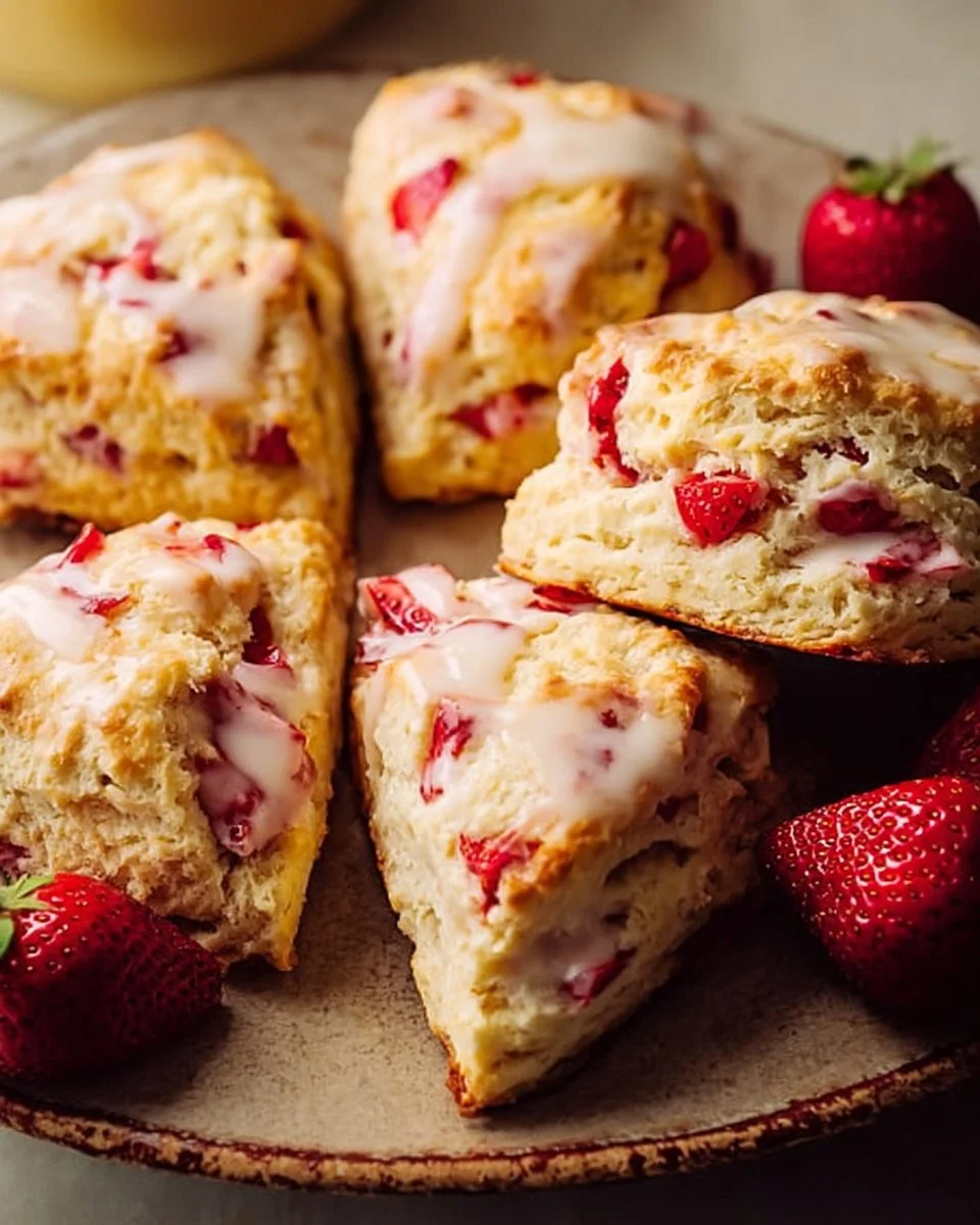 Best Strawberry Lemon Cream Scones