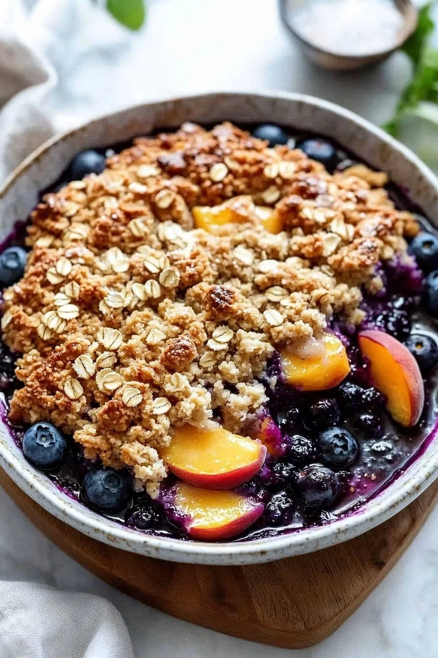 Blueberry Peach Crumble