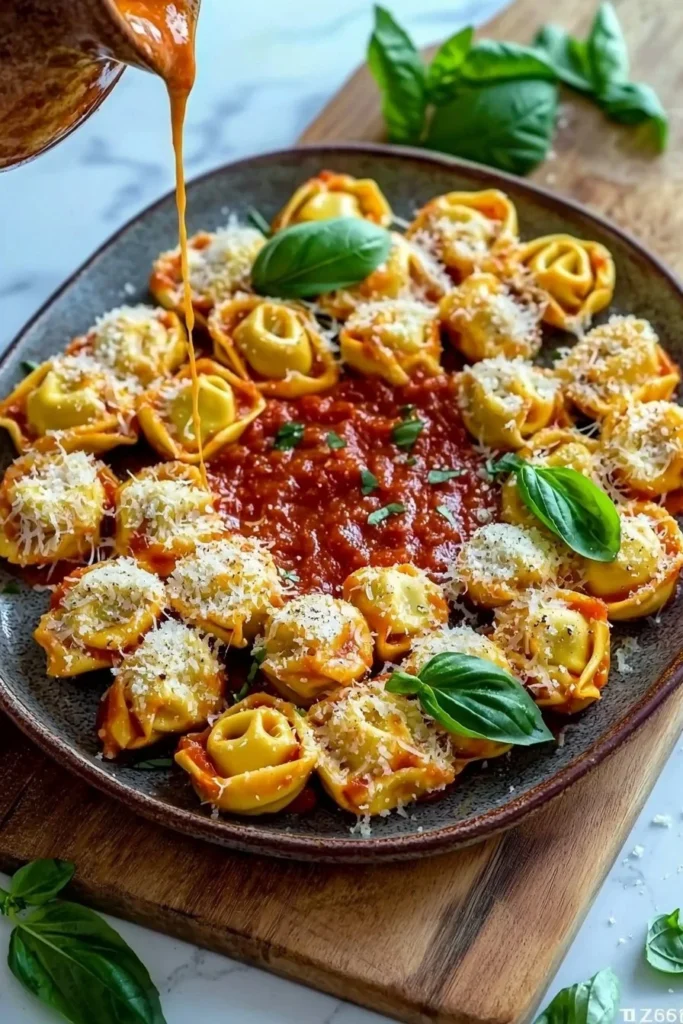 Delicious cheese tortellini snacks served at a party