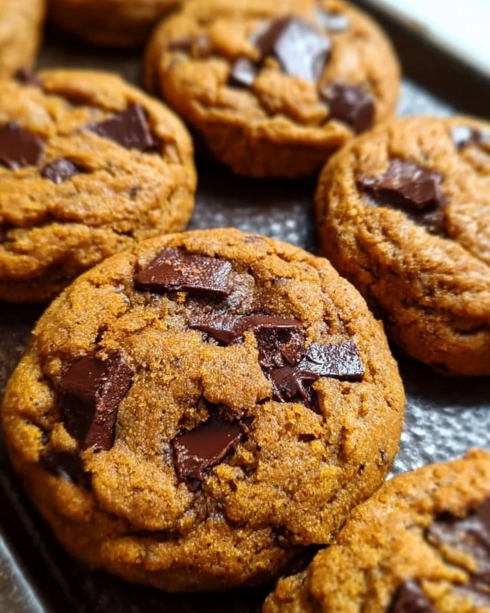 Chewy Pumpkin Chocolate Chip Cookies
