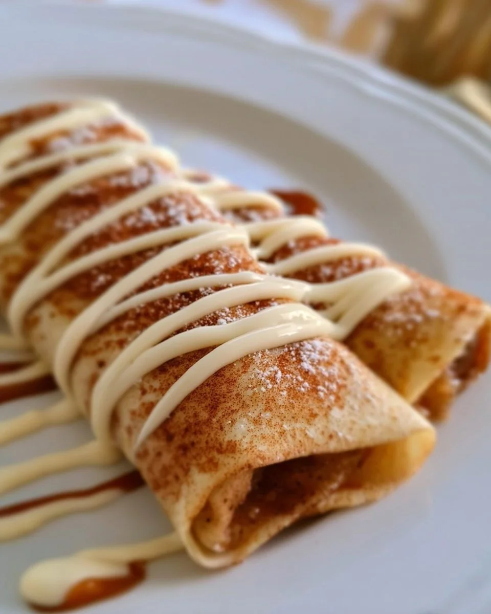 Cinnamon Roll Protein Crepes