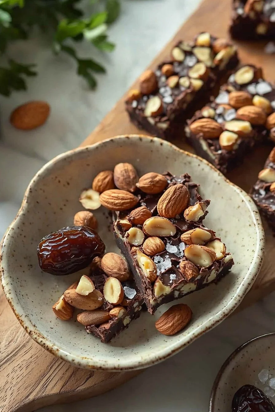 Dark Chocolate Sea Salt Nut Bars