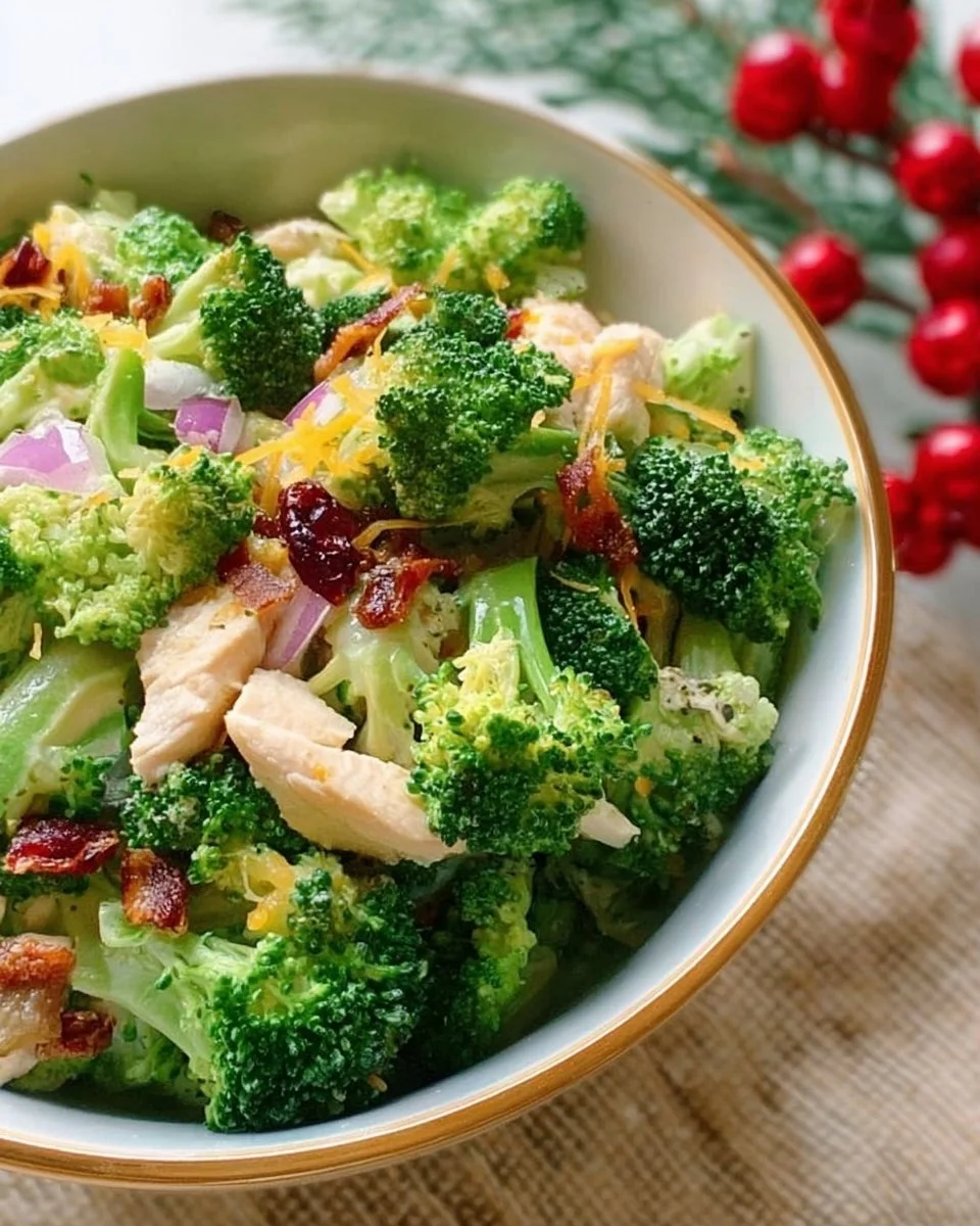 Delicious Homemade Chicken Broccoli Salad