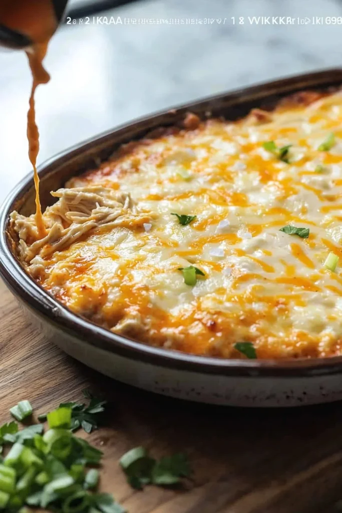 Delicious Devour Me Chicken Dip served in a bowl, perfect for gatherings.