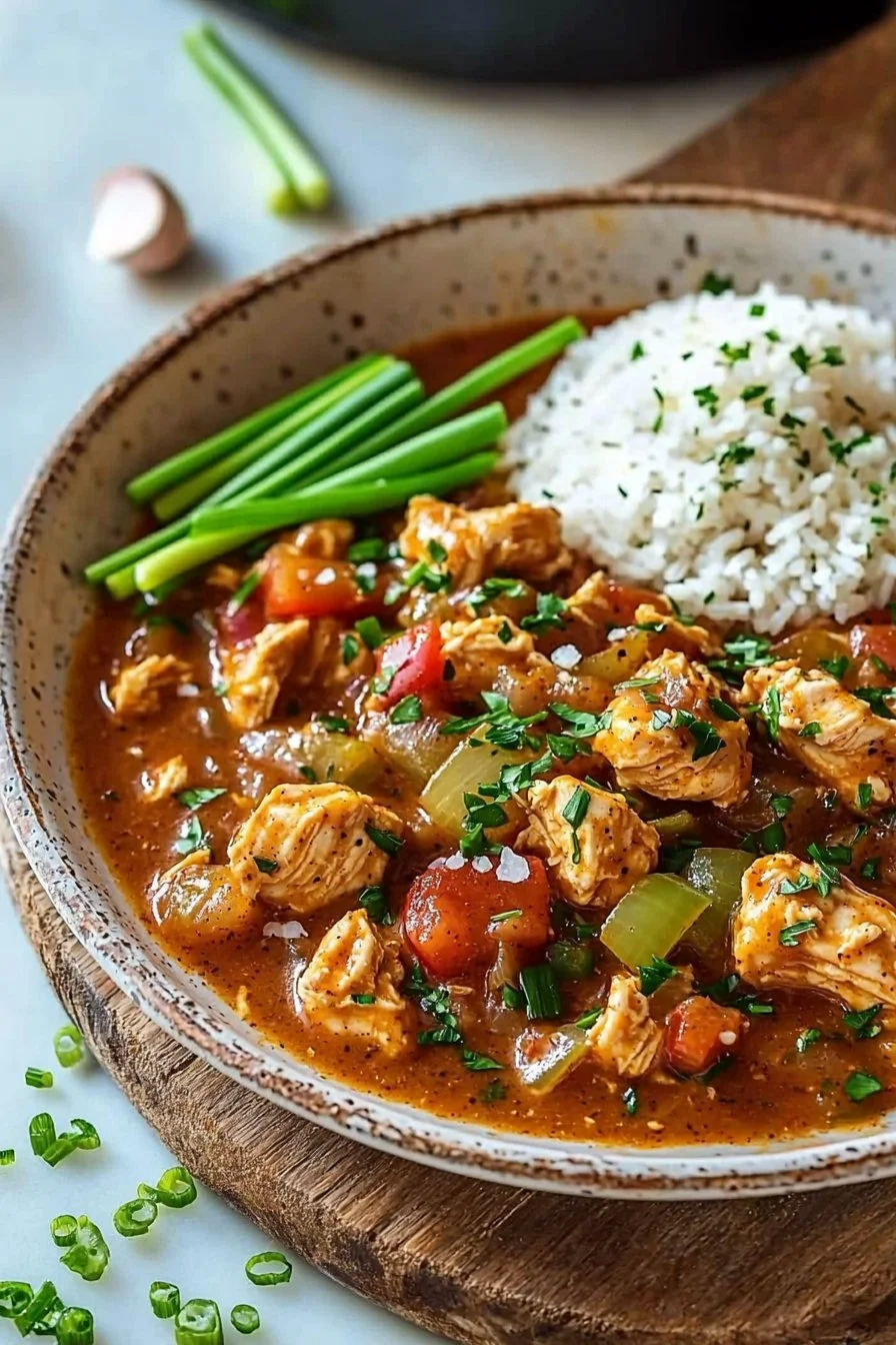 Easy Cajun Chicken Étouffée