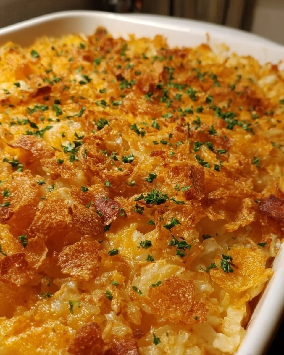 Easy Chicken Hashbrown Casserole