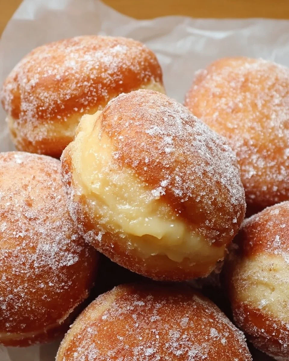 Easy Homemade Custard Doughnuts