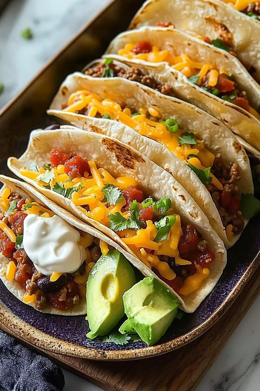 Easy Loaded Cheesy Pocket Tacos