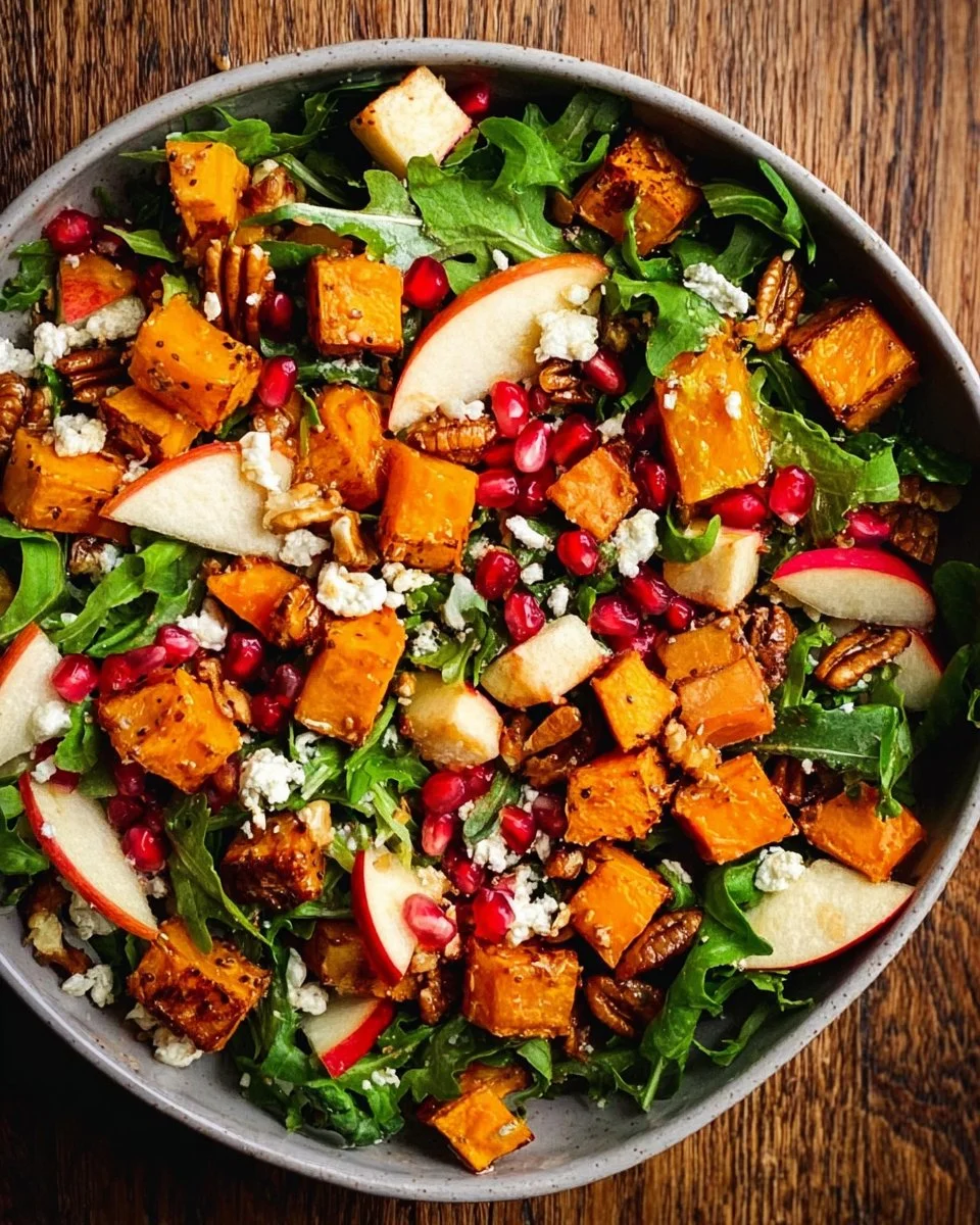 Fall Harvest Salad with Butternut Squash and Apple
