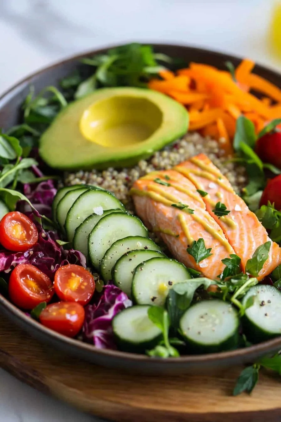 Healthy Salmon Bowls