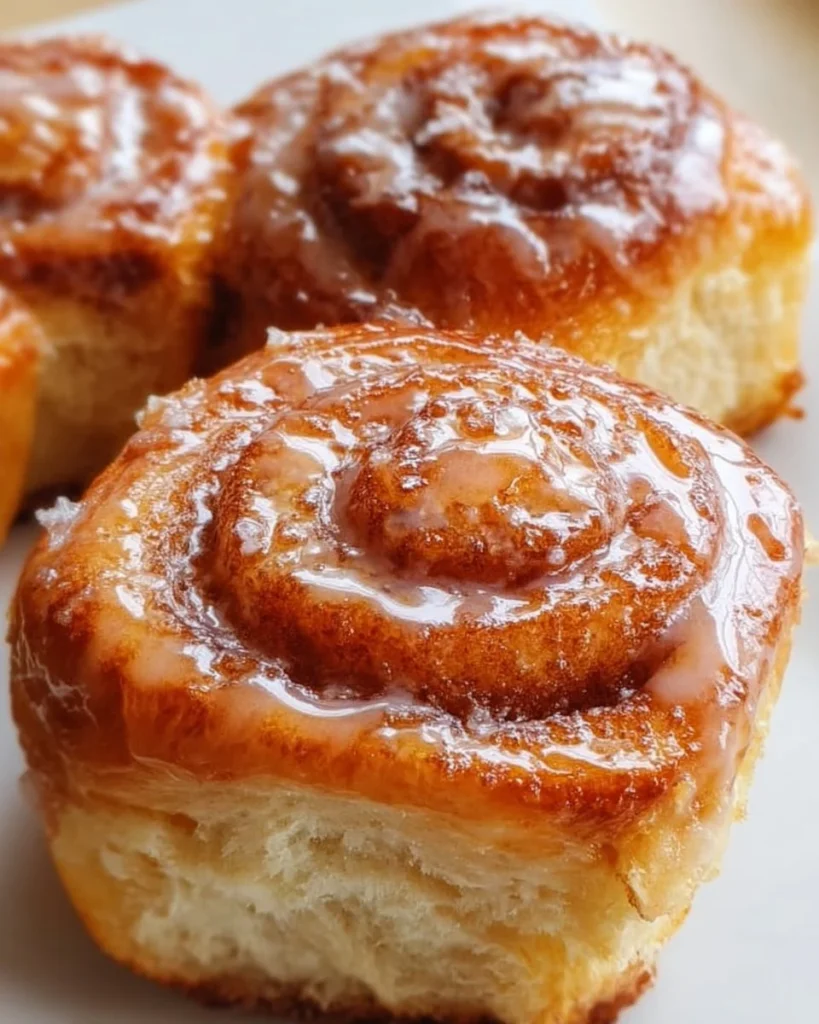 Delicious homemade honey bun fresh out of the oven